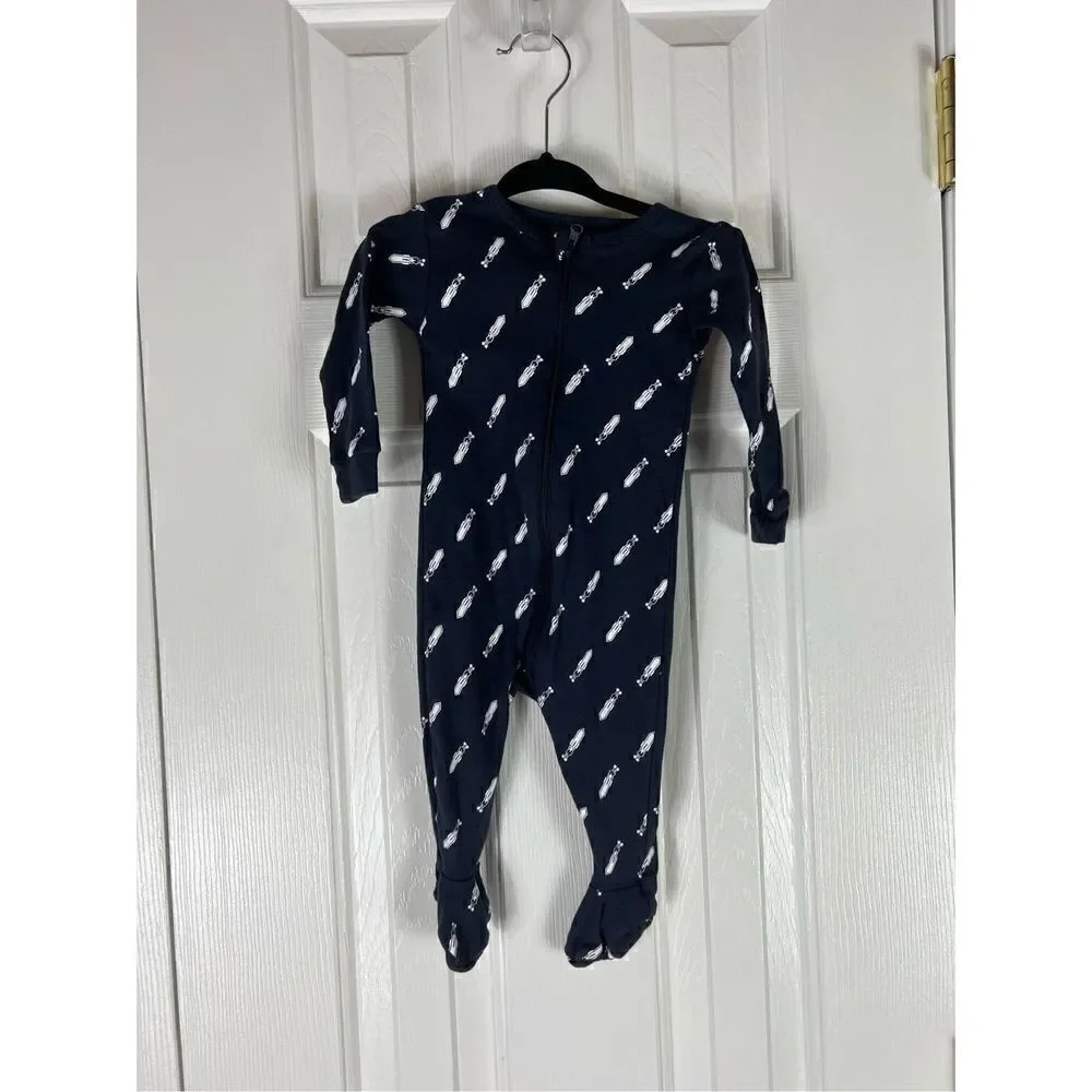 Petit Lem Navy Sleeper Size 6m